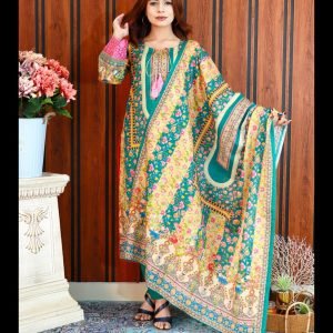 PAKISTANI INSPIRED MALHAR LAWN CODE 133 GREEN