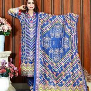 PAKISTANI INSPIRED MALHAR LAWN CODE CODE 155 BLUE