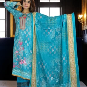 PAKISTANI INSPIRED MALHAR LAWN CODE CODE 159 FEROZA COLOUR