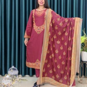 MALHAR VIP LAWN MAROON