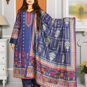 PAKISTANI INSPIRED MALHAR LAWN CODE 180 BLUE