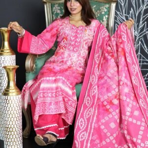 PAKISTANI INSPIRED MALHAR LAWN CODE 185 Pink