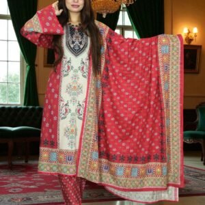 PAKISTANI INSPIRED KARIZMA LAWN CODE 183 MAROON