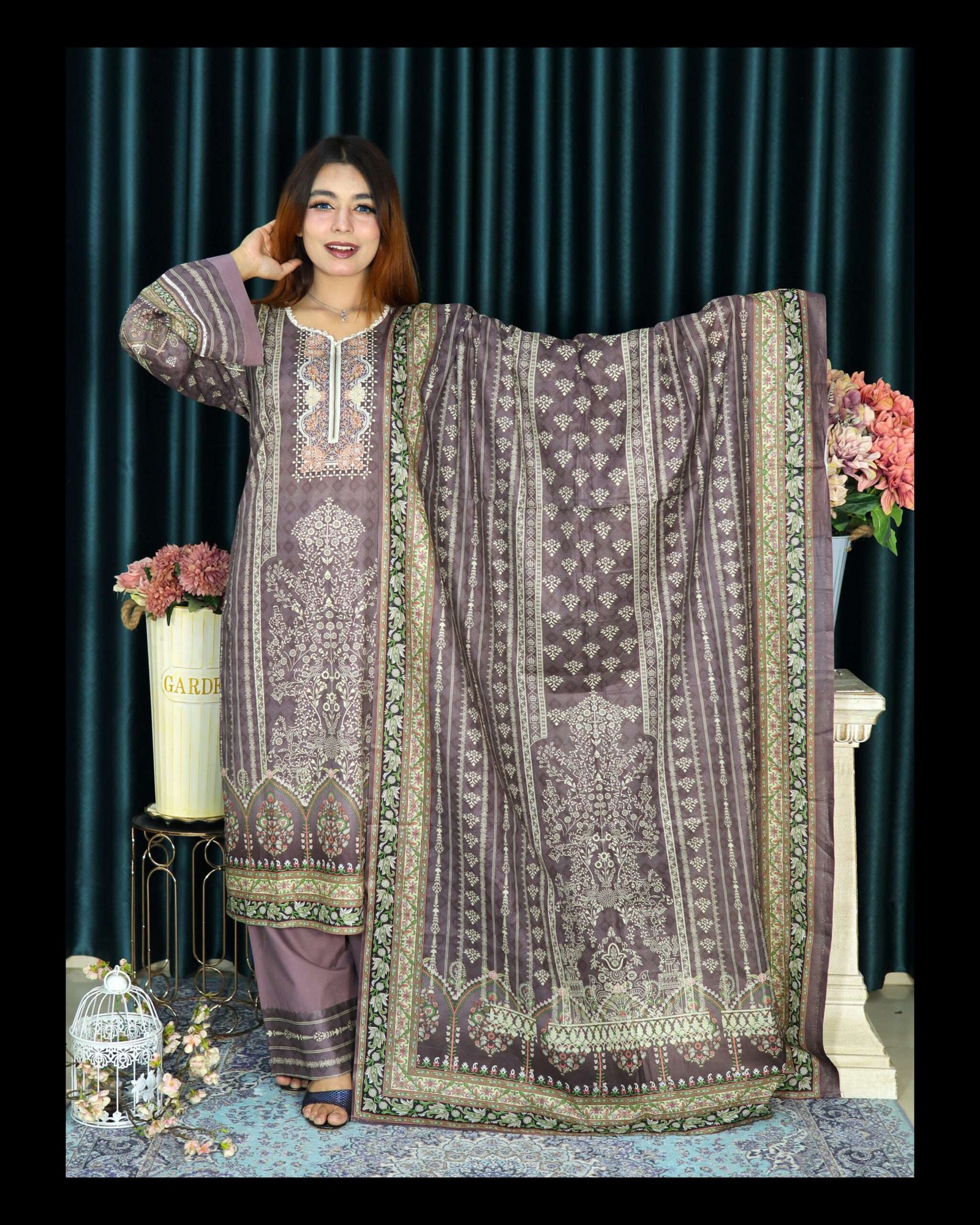 MALHAR LAWN CODE 211 LIGHT COFFEE