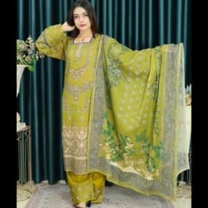 CLOUD SWISS LAWN 408 OLIVE COLOUR